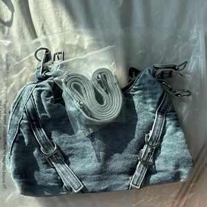NWT EDIKTED Denim Shoulder Bag